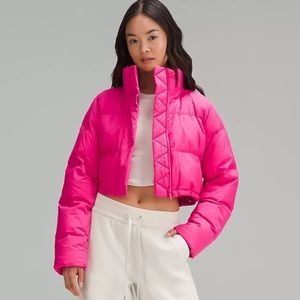 NWT Lululemon Wunder Puff Super-Cropped Jacket SONIC PINK